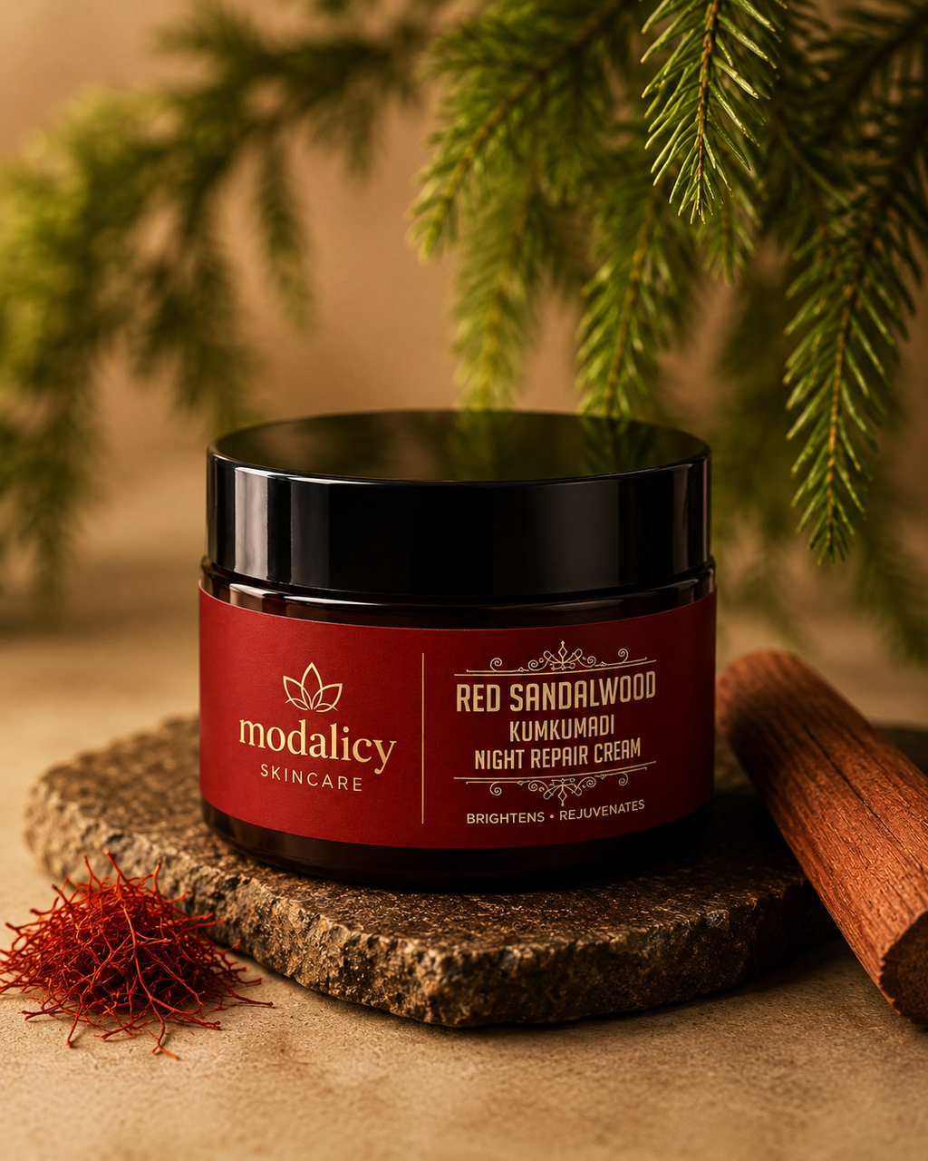 Modalicy Red Sandalwood Kumkumadi Night Repair Cream