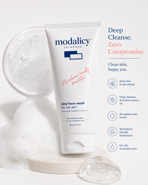 Modalicy Airy Face Wash for Oily Skin – Gentle Daily Cleanser